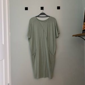 Super-Soft Knit Crossover Shift Dress